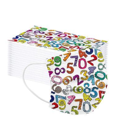 Generically 10/20/50/100 pieces children mouth protection disposable 3-layer cute printed colorful face cover breathable mouth nose protection outdoor mouth scarves scarves unit size A01-20PC