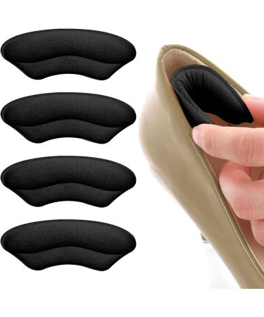 Molain Heel Cushion Inserts - Bladder Prevention Pillows for Large Shoes | 2 Pairs of Suede High Insole Pads for Men & Women - Black - Buy Online on GoSupps.com
