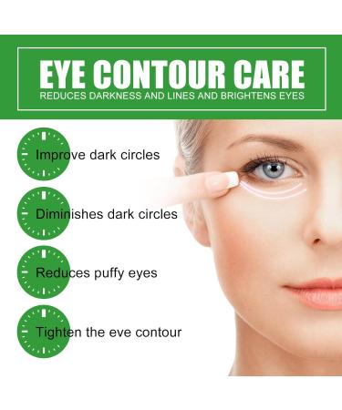Eye Serum for Dark Circles & Bags | Hyaluronic Acid Anti-Aging Eye Cream for Men & Women (2PC) - Buy Online on GoSupps.com