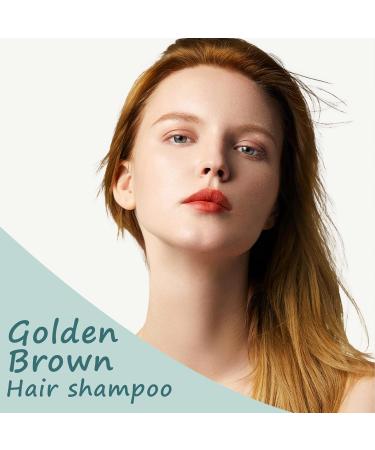 Blonde Brown Hair Dye Shampoo - 3 in 1 Coconut Formula for Gray Coverage | Herbal Brown Shampoo for Men & Women - 16.9 Fl Oz - Buy Online on GoSupps.com