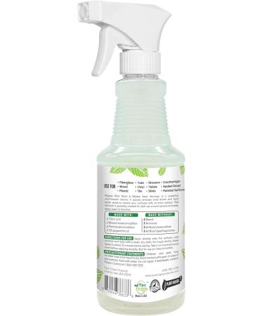 Mighty Mint Mold & Mildew Stain Remover Spray - Natural Peppermint Fast Cleaning for Bathroom Kitchen Hard Water & Outdoor Use - 16oz - Buy Online on GoSupps.com