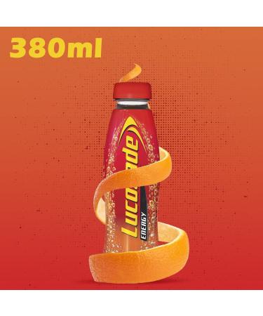 Lucozade Energy Original 24x380ml Bottles - Sparkling Glucose Energy Drink - Made with Sugars & Sweeteners - Refreshing Flavor - Buy Online on GoSupps.com