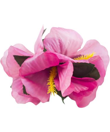 Hula Girl Hibiscus Flower Hair Clips - 12 Pack, Assorted Colors, Perfect for Events & Decor - Buy Online on GoSupps.com