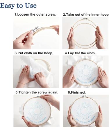 Armindou 3 Sets Sunflower Embroidery Starter Kits for Adults - Floral Stamped DIY Cross Stitch Kit with Hoops, Fabric, Needles & Threads - Buy Online on GoSupps.com