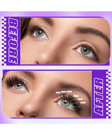 DNSGOOR DIY Lash Extension Kit 840Pcs D Curl Individual Lash Clusters Eyelashes Extension Set with Mirror Lash Storage Box Lash Bond&Seal Glue Remover Tweezers Lash Brush Applicator A-Lash Kit 30-60D - Buy Online on GoSupps.com