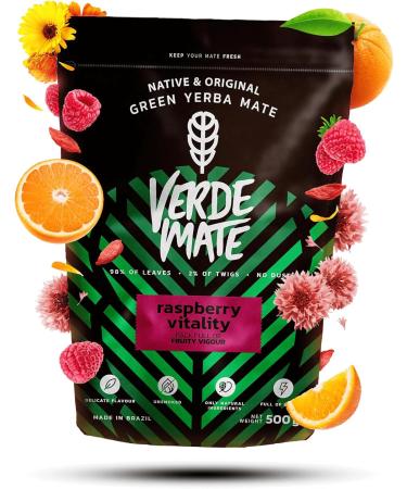 Venusti sp Z oo Verde Mate Green Raspberry Vitality 05kg Yerba mate with fruits Energy and vitality Yerba mate raspberries goji berries ashwagandha Natural stimulation Brazilian yerba mate 500g - Buy Online on GoSupps.com