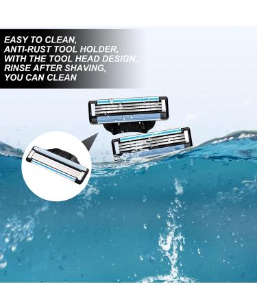 20 Replacement Razor Blades for Wet Razors - Men's Manual Beard Razor Blade Refill Packs - Buy Online on GoSupps.com