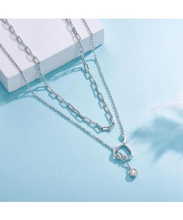 Nurse Stethoscope Necklace | 925 Sterling Silver Choker | Double Layered Doctor Pendant | Medical Student Graduation Gift - Buy Online on GoSupps.com