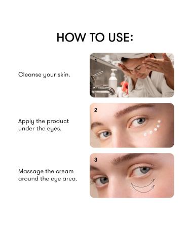 Sane Eye Cream for Dark Circles & Puffiness - Caffeine & Niacinamide Hydrating Treatment - 0.34 fl oz International Shipping - Buy Online on GoSupps.com