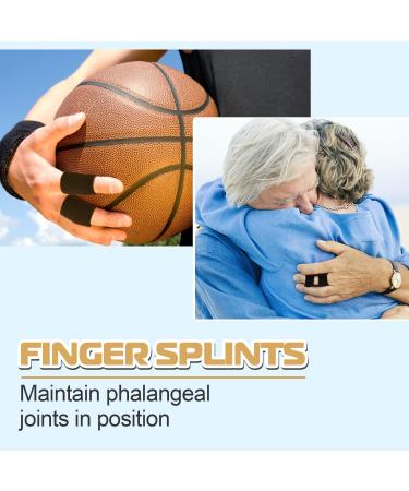 Sopito Finger Splints - 2pcs Finger Support Brace with 6pcs Nylon Sleeves for Broken Fingers, Arthritis, and Knuckle Immobilization - Buy Online on GoSupps.com