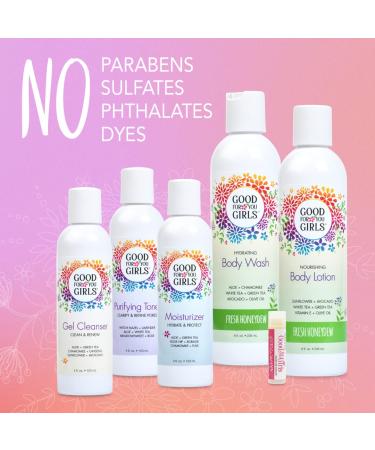 Good For You Girls Gift Set - Gel Cleanser Toner Moisturizer & Honeydew Scented Body Wash & Lotion - 5 Pieces - Perfect for Face and Body Care - Buy Online on GoSupps.com