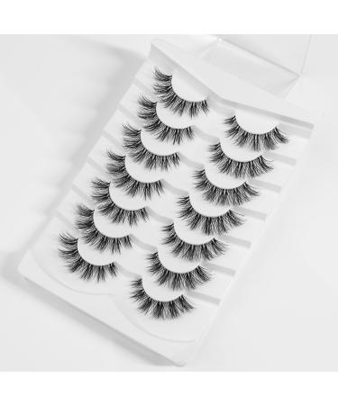 3D False Eyelashes Cat Eye Wispy | Natural Reusable Fluffy Faux Mink | Supernatural Heartbeat Style (No.199) - Shop Internationally - Buy Online on GoSupps.com