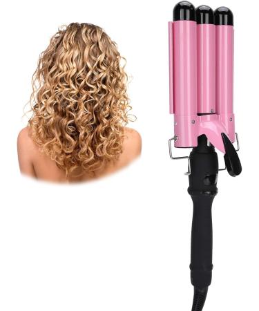3 Barrel Curling Iron Wand - Hair Waver Curler with LCD Display | International Shipping | Perfect for Home & Salon Use - Buy Online on GoSupps.com