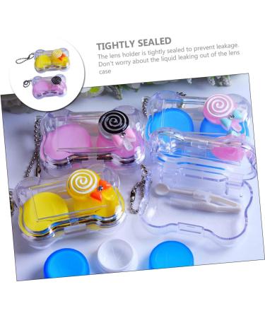 Partykindom Contact Lens Case - Stylish & Compact Organizer for Travel - Eye Lens Holder & Cosmetic Container - Durable Plastic for All Lens Types - Buy Online on GoSupps.com
