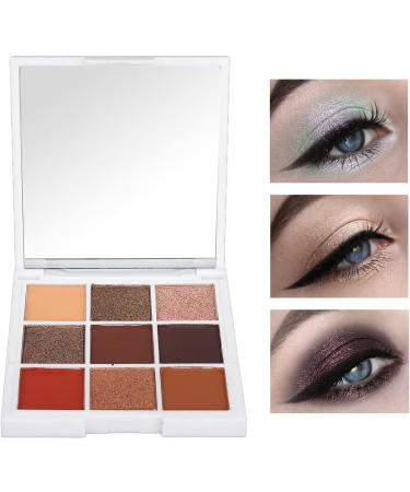 9 Colors Eyeshadow Palette Makeup Palette Eye Shadows Easy Coloring Eyeshadow Makeup Kit Matte Pearlescent Glitter Portable Eye Shadow Powder for Makeup - Buy Online on GoSupps.com
