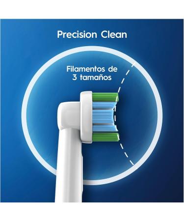Oral-B Braun Precision Clean Toothbrush Heads - Cleanmaximiser Bristles 8 Count (Pack of 1) - Optimal Cleaning Letterbox Packaging International Shipping - Buy Online on GoSupps.com