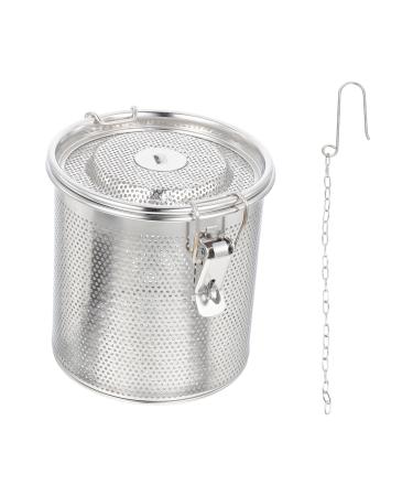 Zerodeko 2 Pcs Stainless Steel Basket Fine Mesh Strainer Household Spice Basket Infuser Strainer Basket Stainless Steel Filter Mesh Filter Soup Stew Filter Spice Filter Marinade Spices 12X12X12CMx2pcs Silverx2pcs