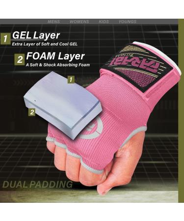 Farabi Sports Inner Hand Wraps for Kids & Adults - Boxing & MMA Bandages in Pink | Muay Thai Training Gloves - Buy Online on GoSupps.com