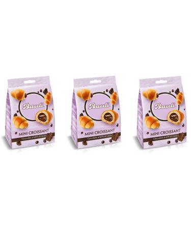 Bauli Bauli Set of 3 mini crescent with chocolate cr me with chocolate cream 75g