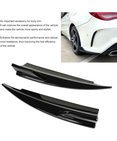  Jadeshay Rear Bumper Side Splitter Left & Right Gloss Black for CLA Class C117 CLA45 AMG Line 2013-2019 2 Pack - Buy Online on GoSupps.com