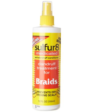 Sulfur 8 Dandruff Treatment For Braids 12 oz. Spray - PACK OF 3