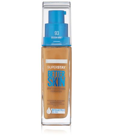 Maybelline New York Super Stay Better Skin Foundation  Golden Honey  1 fl. oz.