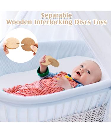 Wooden Montessori Baby Toys Set | Rattles, Push Car & Newborn Gifts | 0-12 Months - Buy Online on GoSupps.com