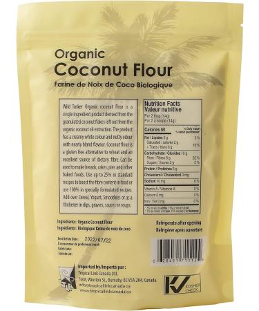 Wild Tusker Organic Coconut Flour 500g 500 g (Pack of 1) - Buy Online on GoSupps.com