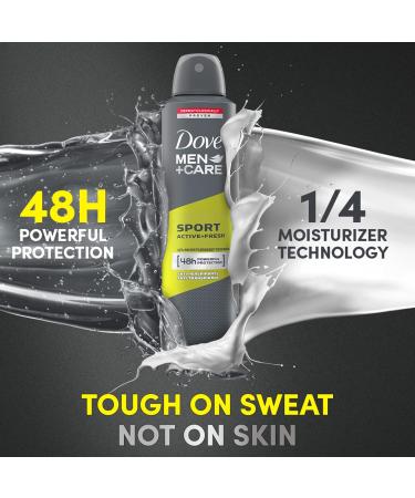 Dove Men Care Anti-Perspirant Deodorant Spray Sport Active Fresh 250ml - 2 Count | Long-lasting Protection | International Shipping - Buy Online on GoSupps.com