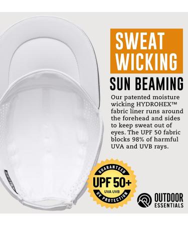 OutdoorEssentials Running Cap - UPF 50 Exercise Hat in White - Buy Online on GoSupps.com