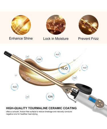 AIMERVO 9MM Curling Wand: Afro Tight Curls 3/8 Inch Thin Curling Iron with LCD Display | 11 Heat Settings 110-210 C | Tourmaline Ceramic Barrel | 30-Second Heat-Up | For all Hair Types - Buy Online on GoSupps.com