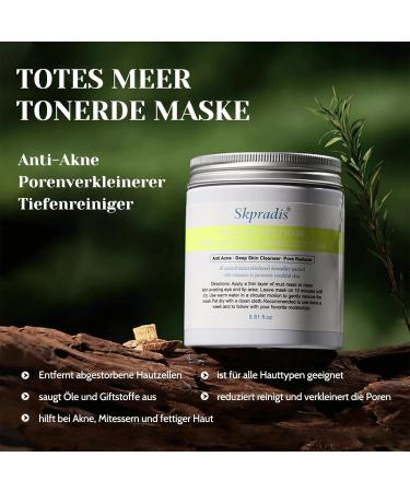 Face Mask - Dead Sea Mask - Clay Mask Face for Cleans Acne and Dark Spots Pores Reducing Face Masks Beauty 250 g - Buy Online on GoSupps.com