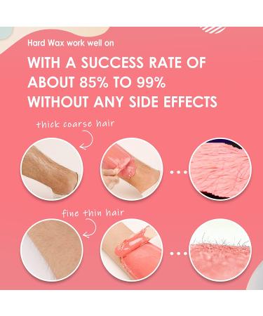 FAVIRZCE Hard Wax Beads 2.2LB - Brazilian Coarse Hair Removal Formula - With Measuring Spoons - Pink Wax Beans for Women and Men - Buy Online on GoSupps.com