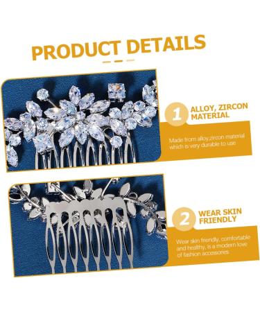 Didiseaon Hair Topper Crystal Side Hair Comb Crystal Hair Comb Hair Accessory for Girls Flower Girl Headpiece Hair Accessories for Prom Wedding Hair Comb Combs Alloy Dress Hair Piece Bride - Buy Online on GoSupps.com