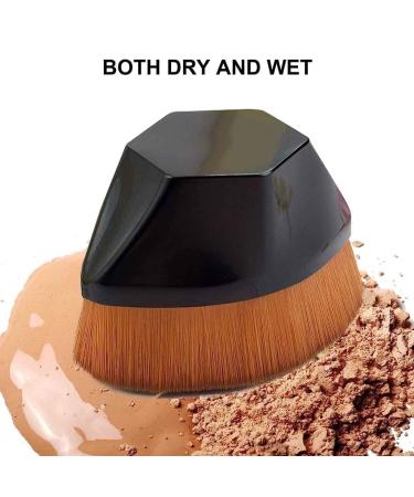 Buy Foundation Makeup Brush - Top Multifunctional Face Brush for Liquid Cream & Powder | Flawless Finish (Black) - Worldwide Shipping - Buy Online on GoSupps.com