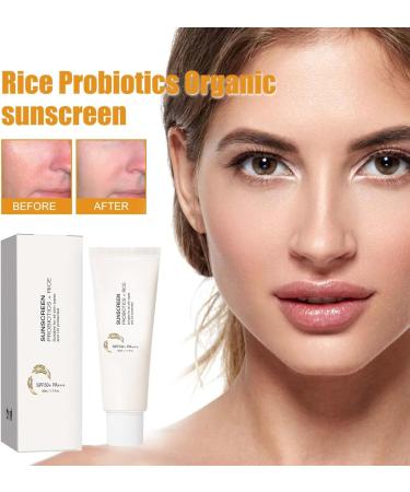 Orgrul Rice + Probiotics SPF50+ PA++++ Sunscreen Sunscreen SPF 50 waterproof sun serum rice probiotics sunscreen SPF50+ sunscreen Korean rice sunscreen 50ml 5 pieces 5 pieces - Buy Online on GoSupps.com