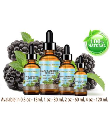 100% Pure Black Raspberry Seed Oil - Natural Cold Pressed Carrier Oil for Skin Hair Lips & Nails - 1 Fl. oz (30 ml) - High Antioxidant - Buy Online on GoSupps.com