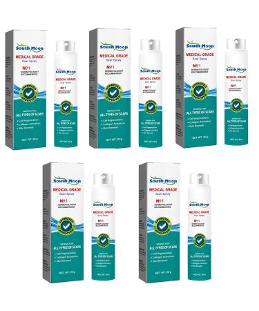 Scar Remove Advanced Scar Spray for All Types of Scars Scar Removal Spray Scar Remove Medical Grade Scar Spray Acne Scar Treatment Acne Scars and Dark Spaot Remover Gentle Skin Care (5PCS)