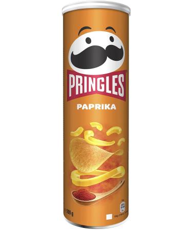 Pringles Paprika Crisps Can 200g Paprika 200 g (Pack of 1)