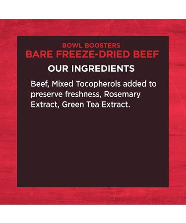 Wellness CORE Bare Bowl Boosters for Dogs - Grain-Free Freeze-Dried Beef Topper - 4oz Bag - Buy Online on GoSupps.com