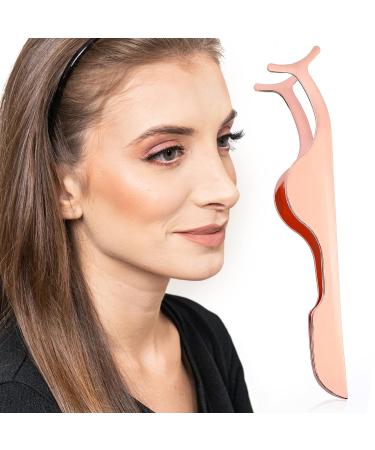 Sibba 2-Piece Lash Tweezers & False Eyelash Extensions Kit | Curler Supplies, Applicator Tool, Curved Angled Clip Holder | Eye Makeup Removal Set - Buy Online on GoSupps.com
