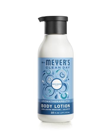 Mrs. Meyer's Body Lotion for Dry Skin  Non-Greasy Moisturizer Made with Essential Oils  Rain Water  15.5 oz
