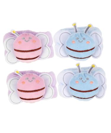 NOLITOY 4pi ces Bracelets-serviettes Pour Lavage Du Visage Lot De Confortables Et D licats Pour Exp rience De Spa