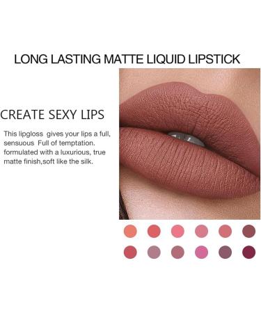 Baorder 8 Pcs Matte Liquid Lipstick Set Waterproof Long Lasting Antistick Cup Nude Lip Gloss for Women 24 Hour Highly Pigmented Lip Gloss Set - Buy Online on GoSupps.com