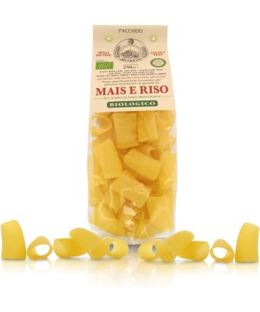  Ferrari Arrighetti Srl Antico Pastificio Morelli 1860 Srl Rice and Corn Paccheri glutenfree ORGANIC 8 packages of 250 g - Buy Online on GoSupps.com