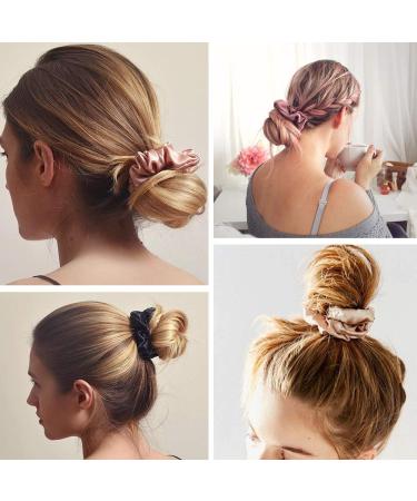 Mommesilk 100% Silk Hair Ties Set - Super Soft Silk Hair Rings (4 Pack) - Eco-Friendly & Reusable - Buy Online on GoSupps.com