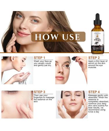 Caffeine Eye Serum with EGCG, Vitamin C, Hyaluronic Acid & Collagen - 1 oz - Reduces Puffiness, Dark Circles, Wrinkles - Buy Online on GoSupps.com