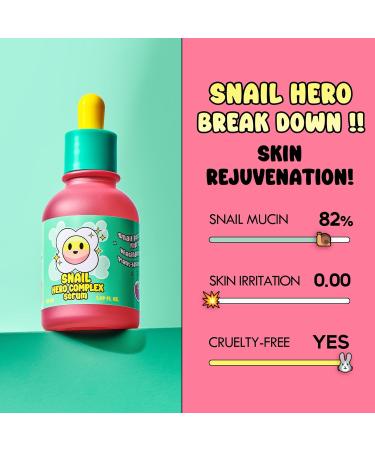 Snail Mucin 85% Face Serum 1.69 fl oz | Hydrating Vegan Collagen & Peptide Serum | Age-Defying Korean Moisturizer for Sensitive Skin - Buy Online on GoSupps.com