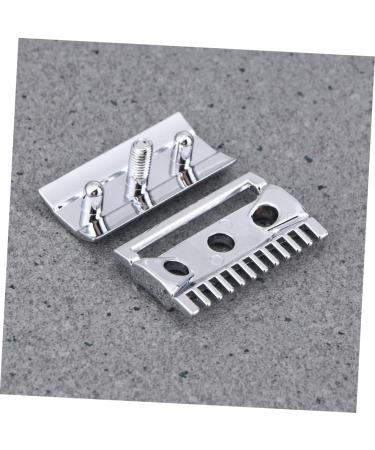 Hapinary Long-Lasting Metal Safety Razor Head | Replacement for Electric Shavers | Robust Men's Grooming Tool with Wooden Bracket - Buy Online on GoSupps.com