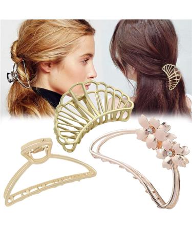 Gold Vintage Hollow Clip | Female Fashion Hair Accessory | 1Pc (MHM-01-129-014) - Buy Online on GoSupps.com